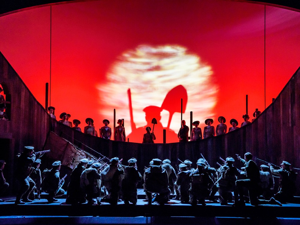 In Parenthesis_ WNO, COMPOSER; Iain Bell, Private John Ball; Andrew Bidlack, Bard of Brittannia_HQ Officer; Peter Coleman_Wright, Bard of Germania_Alice the Barmaid_The Queen of the Woods; Alexandra Deshorties, Lieutenant Jenkins; George Humphreys, Lance Corporal Lewis; Marcus Farnsworth, Sergeant Snell; Mark Le Brocq, Dai Greatcoat; Donald Maxwell, The Marne Sergeant ;Graham Clark, Cast & Creative Conductor; Carlo Rizzi, Director; David Pountney, Designer; Robert Innes Hopkins, Lighting Designer; Malcolm Rippeth,